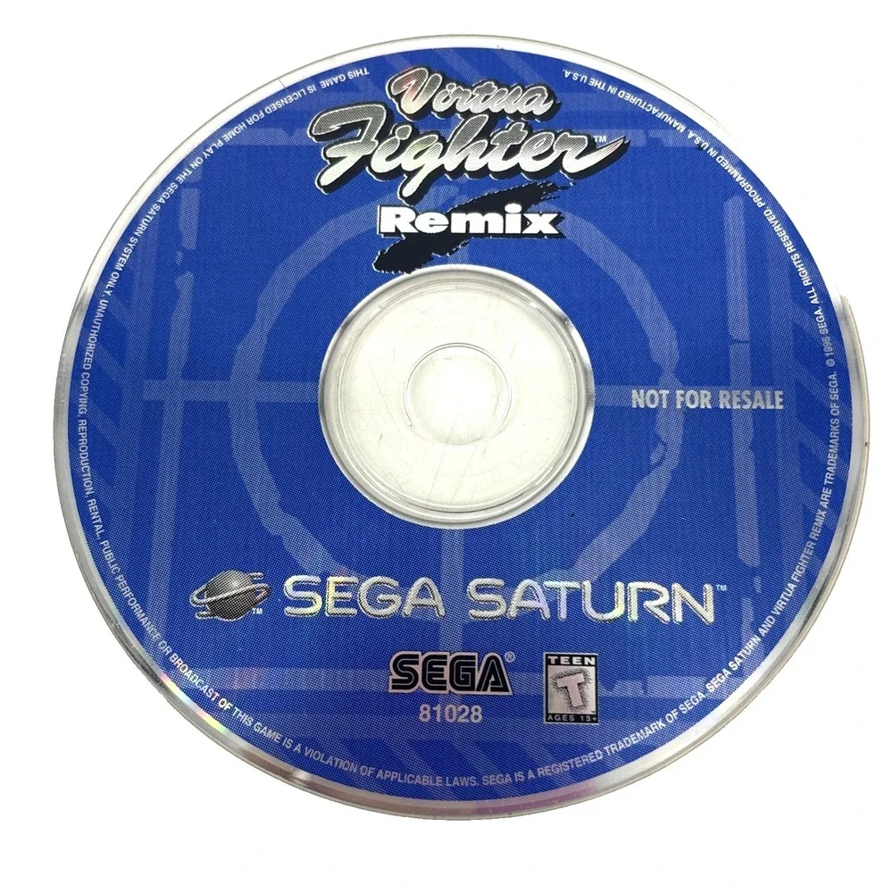 Virtua Fighter Remix (Sega Saturn,‎ 1995) Disc Only